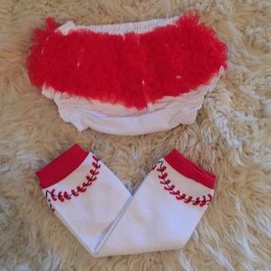 Ruffle Diaper Cover & Leg Warmer Set